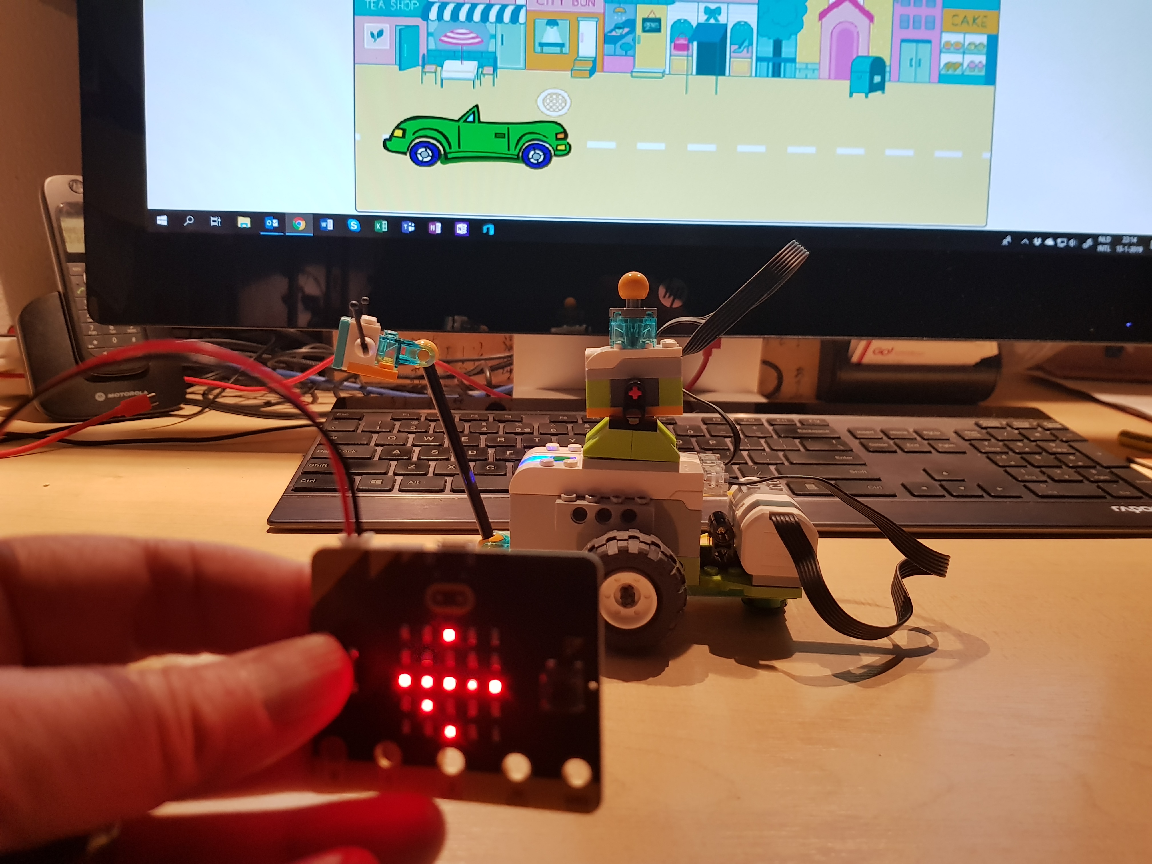 Lego Wedo, microbit en Scratch