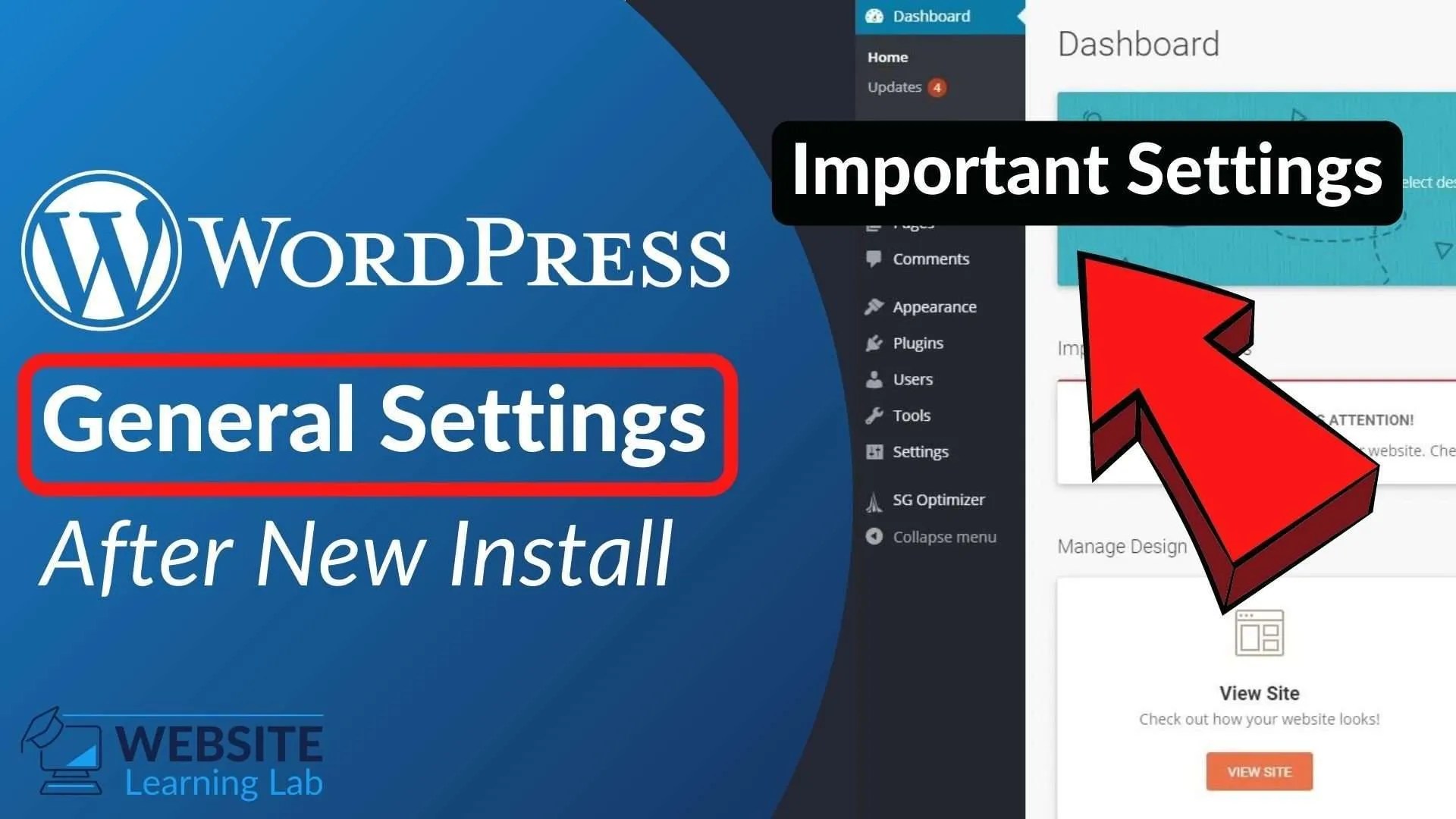 Wordpress' general settings are those that set the configuration of your site. Wordpress General Settings After New Install Tutorial For Beginners