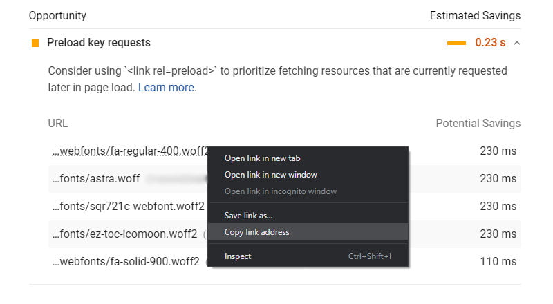 Upload the font to your site either via ftp or through media library by allowing wordpress to accept font files on its media upload using the . Fixed Preload Key Requests Wordpress Plugin 3 Easy Options Web Speed Tools