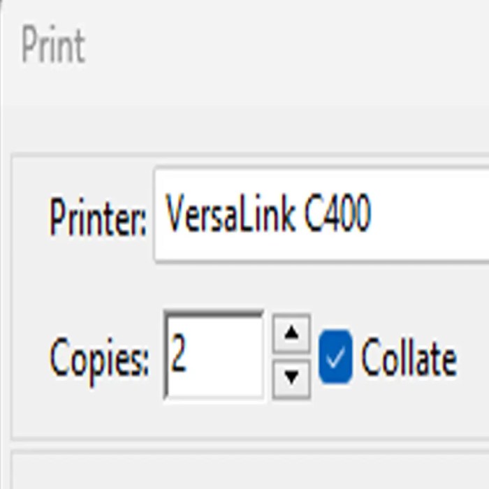 What does collate on printer mean