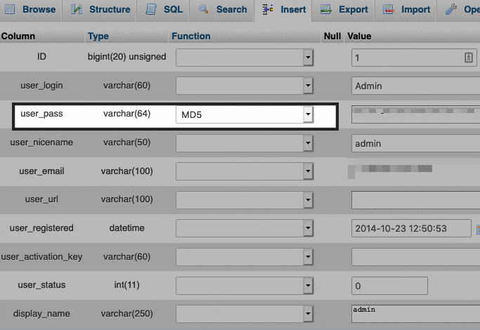 When you're ready to ch. How to Change Your WordPress Admin Password Through Your Database