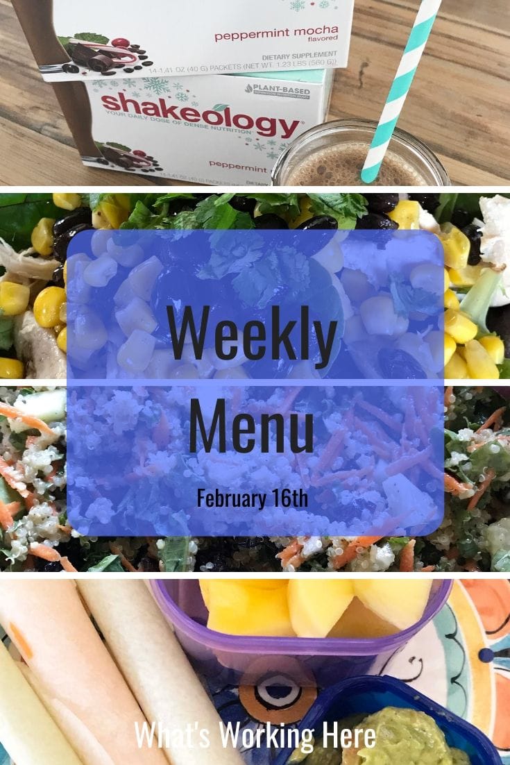 The next thing i did was research if in fact shakeology is gluten free. Weekly Menu 2 16 20 Wheat Gluten Free What S Working Here