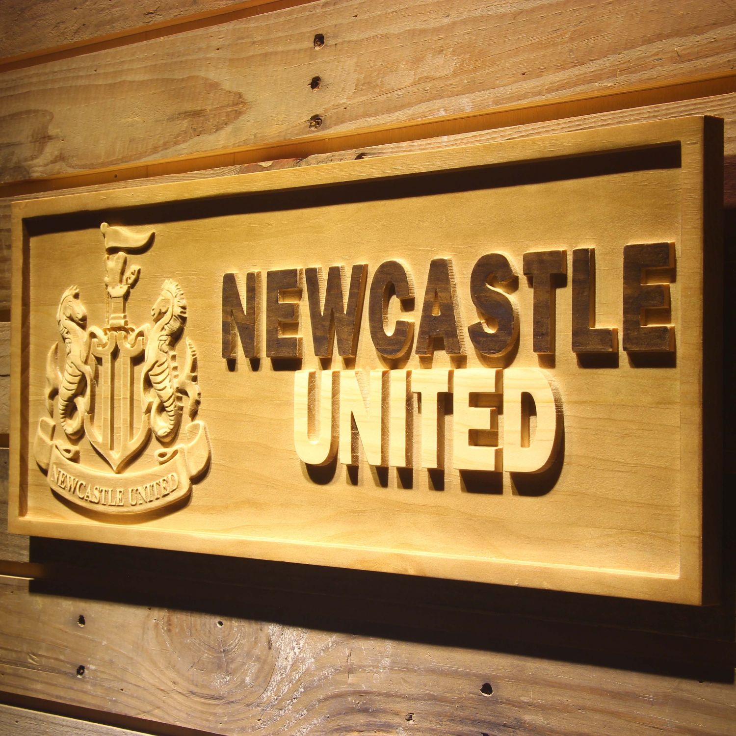 Newcastle United FC Wood Sign neon sign LED sign shop What's