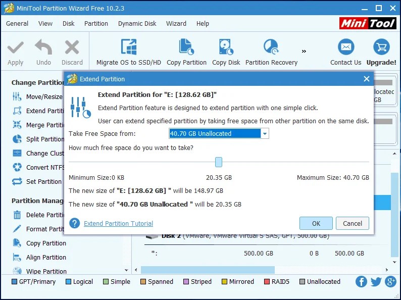Addtheunallocatedspacetoapartition Whatvwant