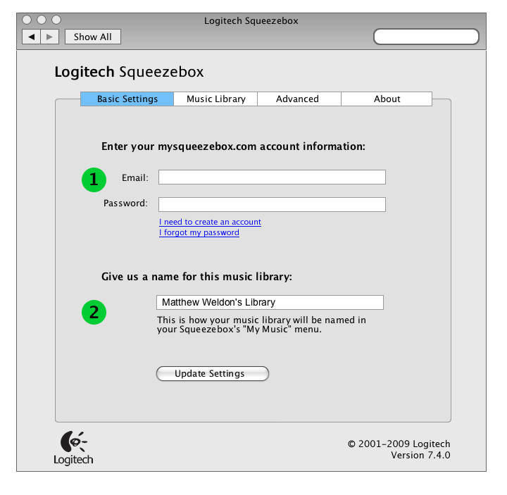 Logitech Media Server Control Panel Squeezeboxwiki