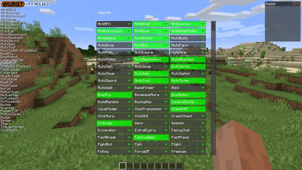 Here's how to create your own minecraft server on pc. Minecraft 1 16 1 Wurst Hacked Client Downloads Wurstclient Net