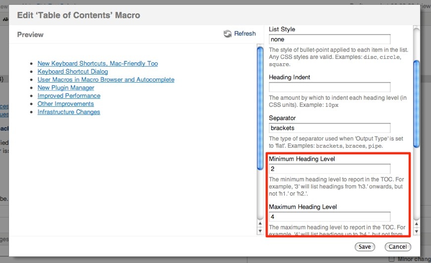 How To Edit A Table Of Contents In Confluence