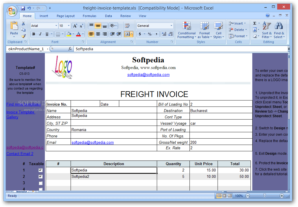 I am a flooring installer so i am. Download Freight Invoice Template