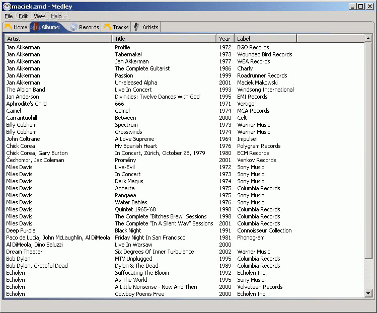 This is a free trial version. Download Medley 0.2.1