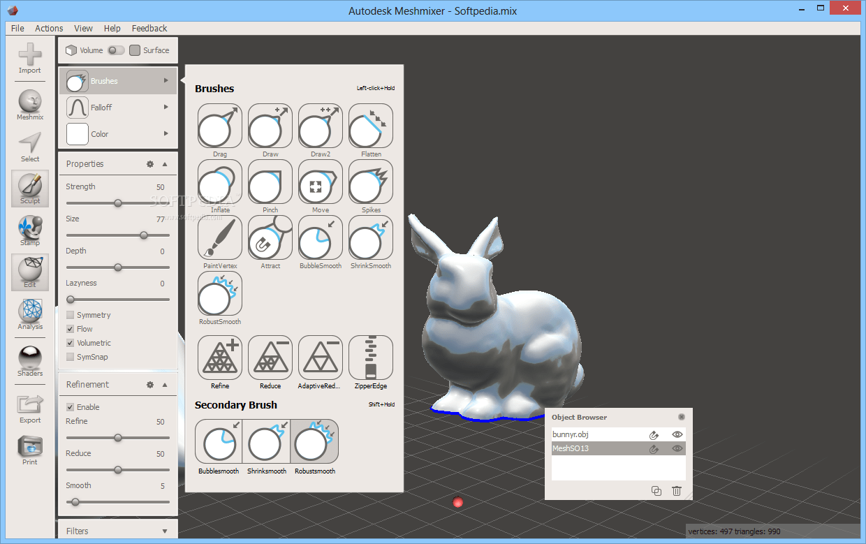 Download Meshmixer 3 5 474