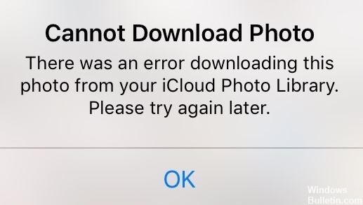 This is done by design and is not an error message. Fix Error Downloading This Photo From Icloud Library Windows Bulletin Tutorials