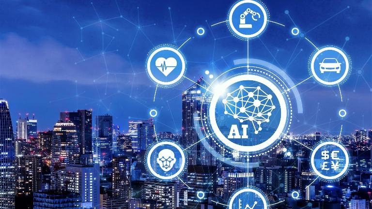 Bulb future technology with brain, innovation background, artificial intelligence concept. Artificial Intelligence | Windows Themes