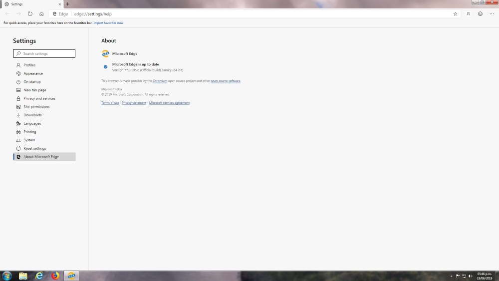 microsoft edge windows 7