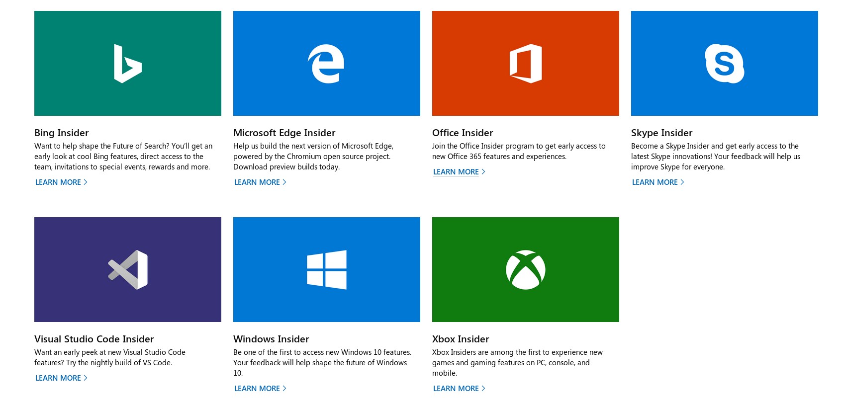 Microsoft unifica sus programas insider en una sola página - Windtux