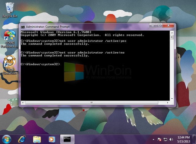 Cara Mengaktifkan dan Mematikan Akun Administrator Built-in Windows 7 |  WinPoin