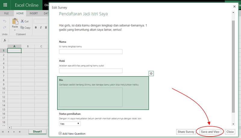 Excel editor