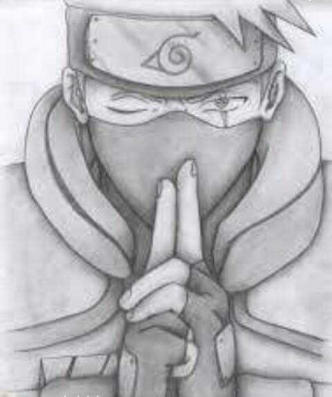 как нарисовать учителя наруто