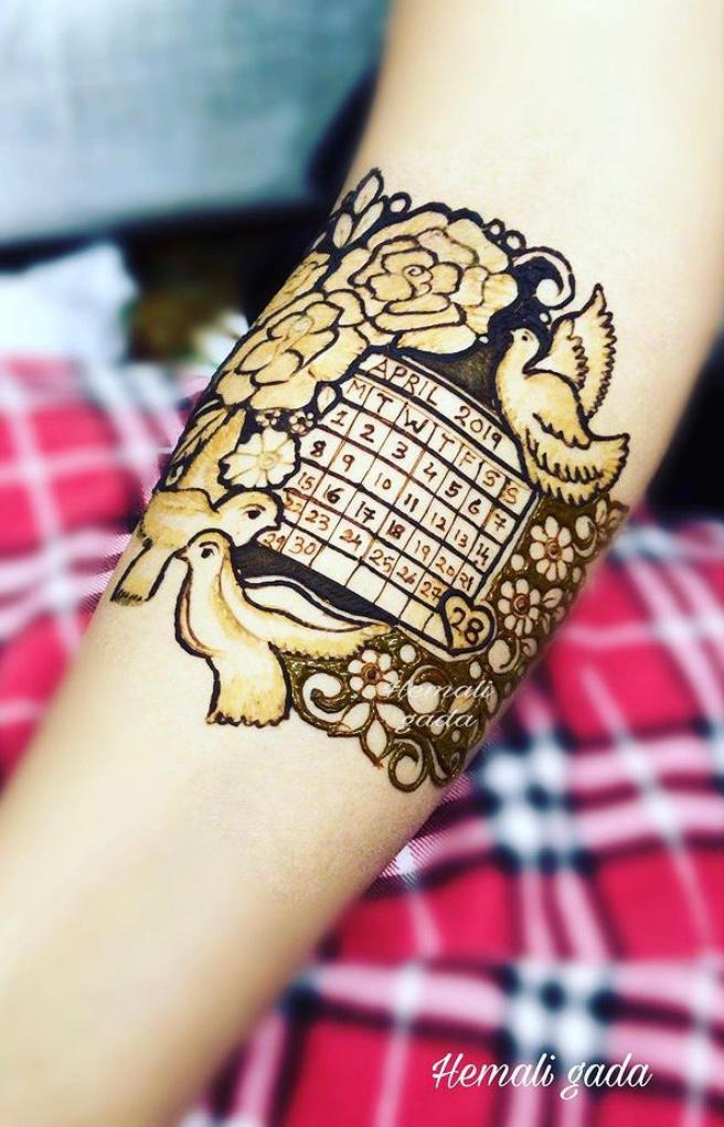 mehendi with wedding date