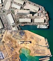 Beirut Explosion Before And After - These Satellite Images Of Before And After The Explosion ...