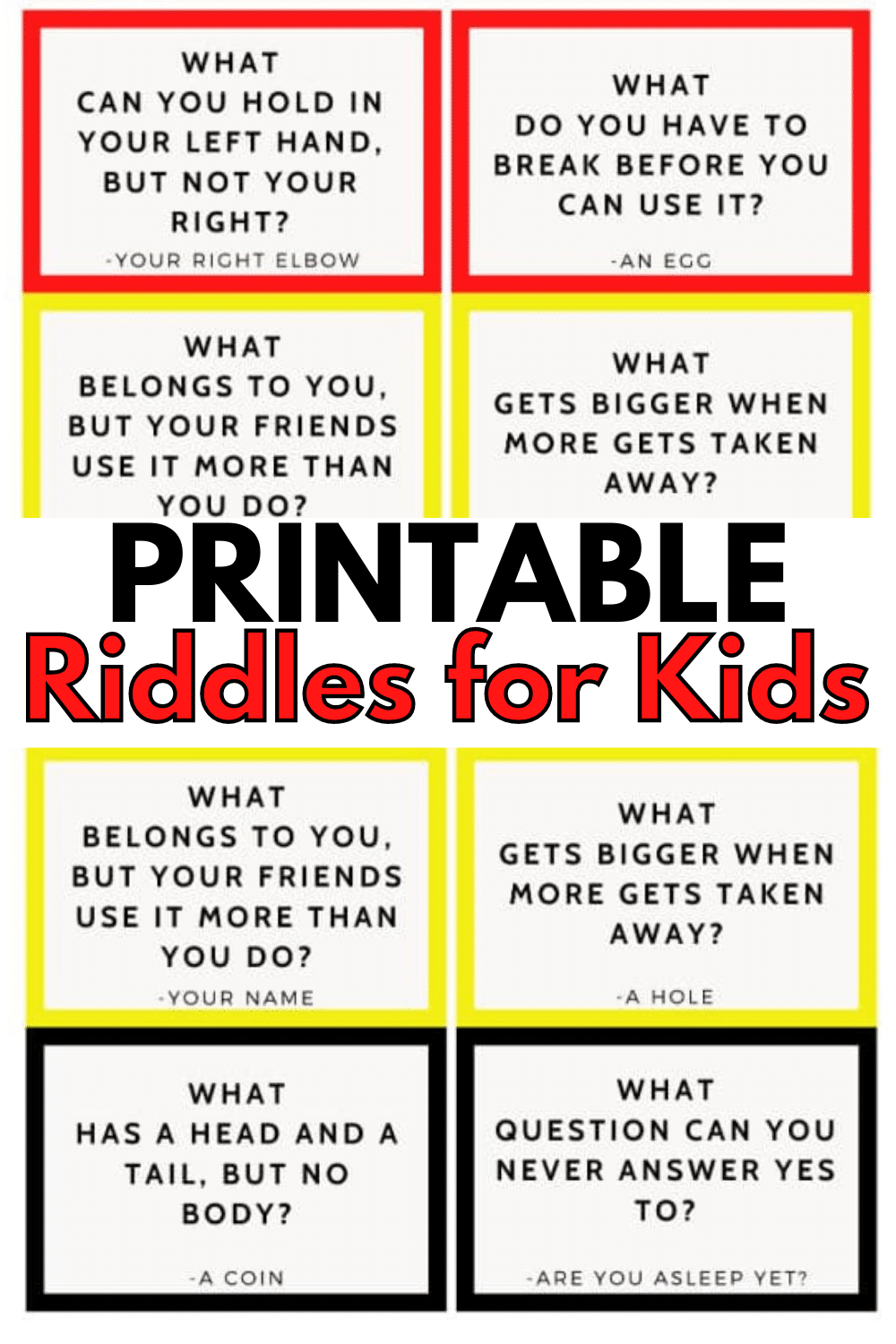 printable riddles for kids
