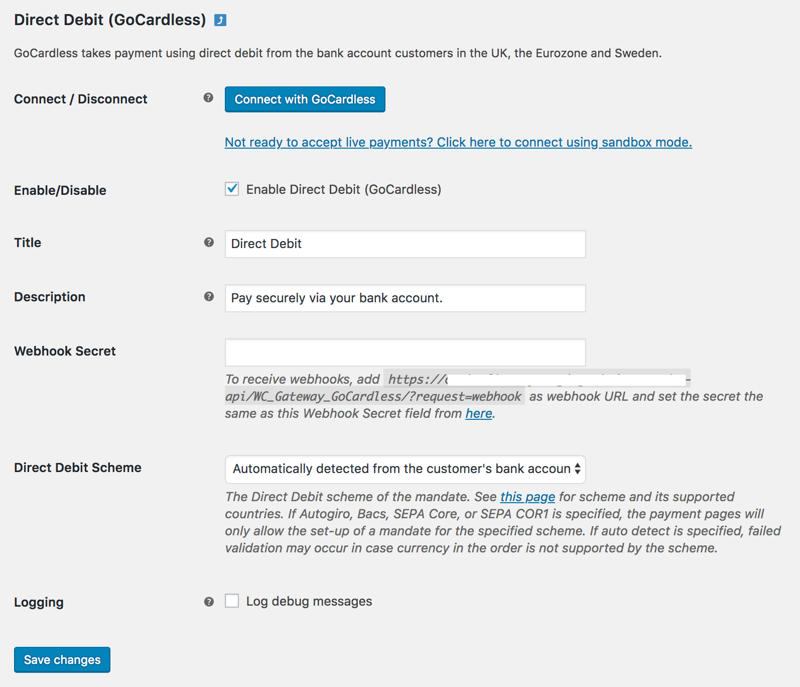 Paris), is authorised by the acpr (french prudential supervision and resolution authority), bank code (cib) 17118, for the provision of payment services. Gocardless Woocommerce