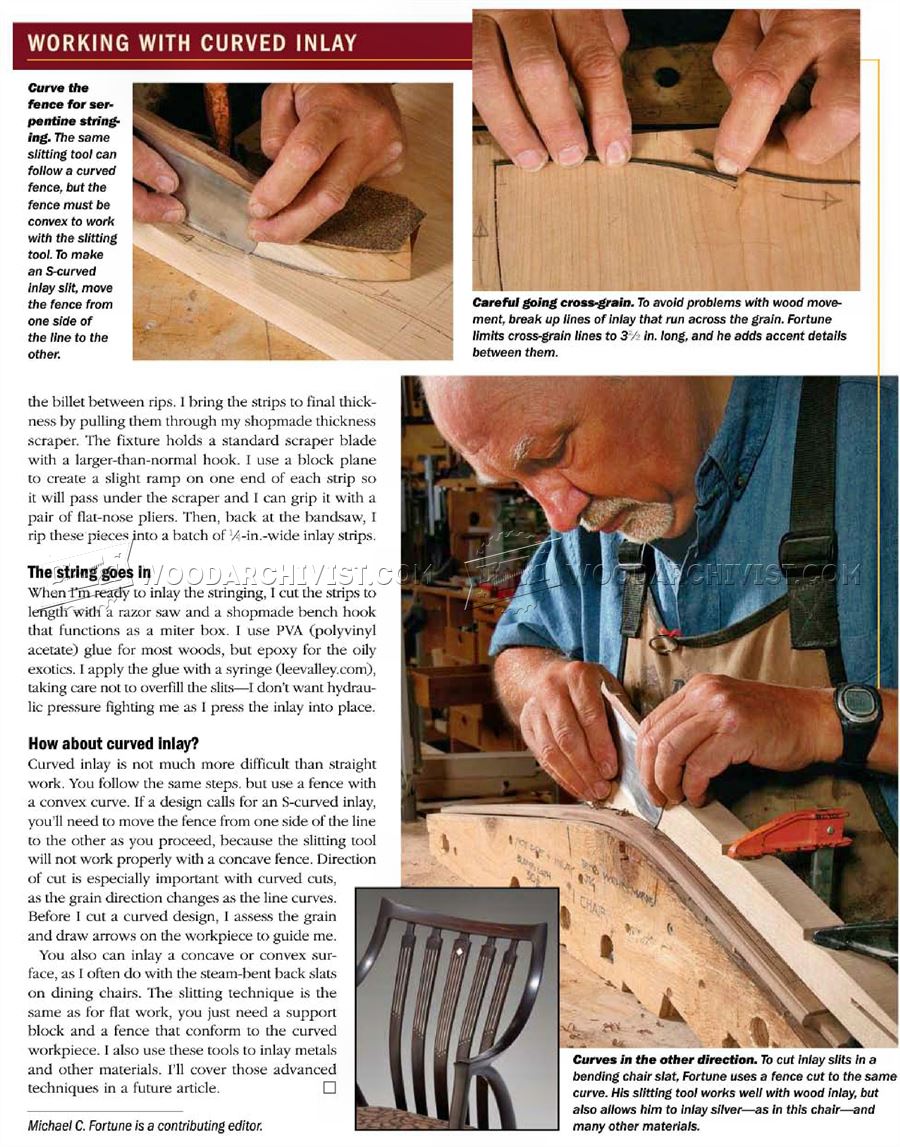 Irregularities were filled with epoxy resin and turquoise powder. String Inlay Techniques â¢ WoodArchivist