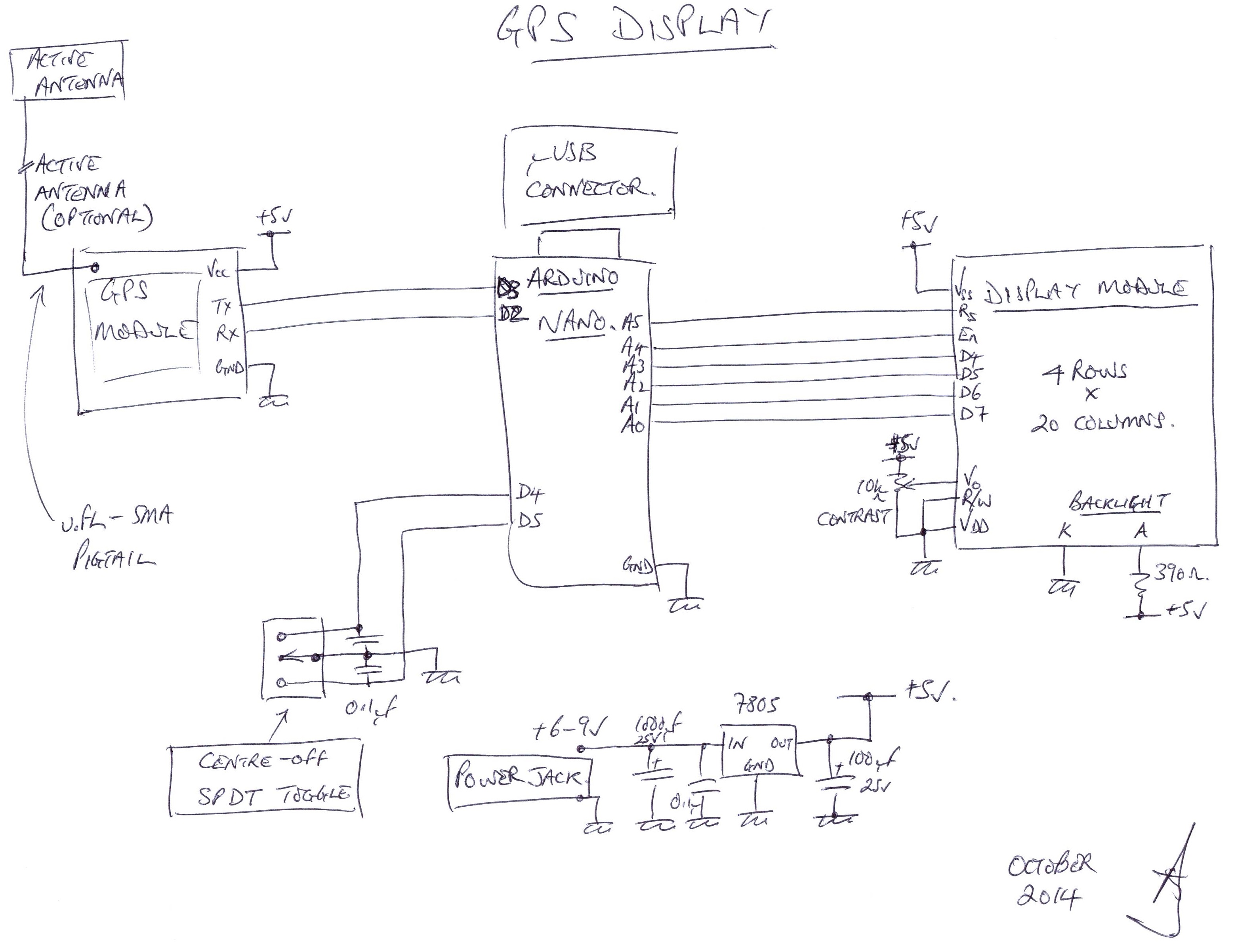 MTK3339 chipset GPS Display WoodUino.ca