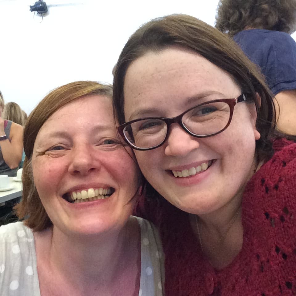 I met some lovely pals at the Teas - here with Feltaria!