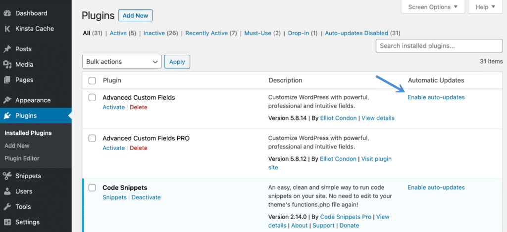 Wordpress lets you update with the click of a button. How To Disable Automatic Updates In Wordpress Core Plugins Themes