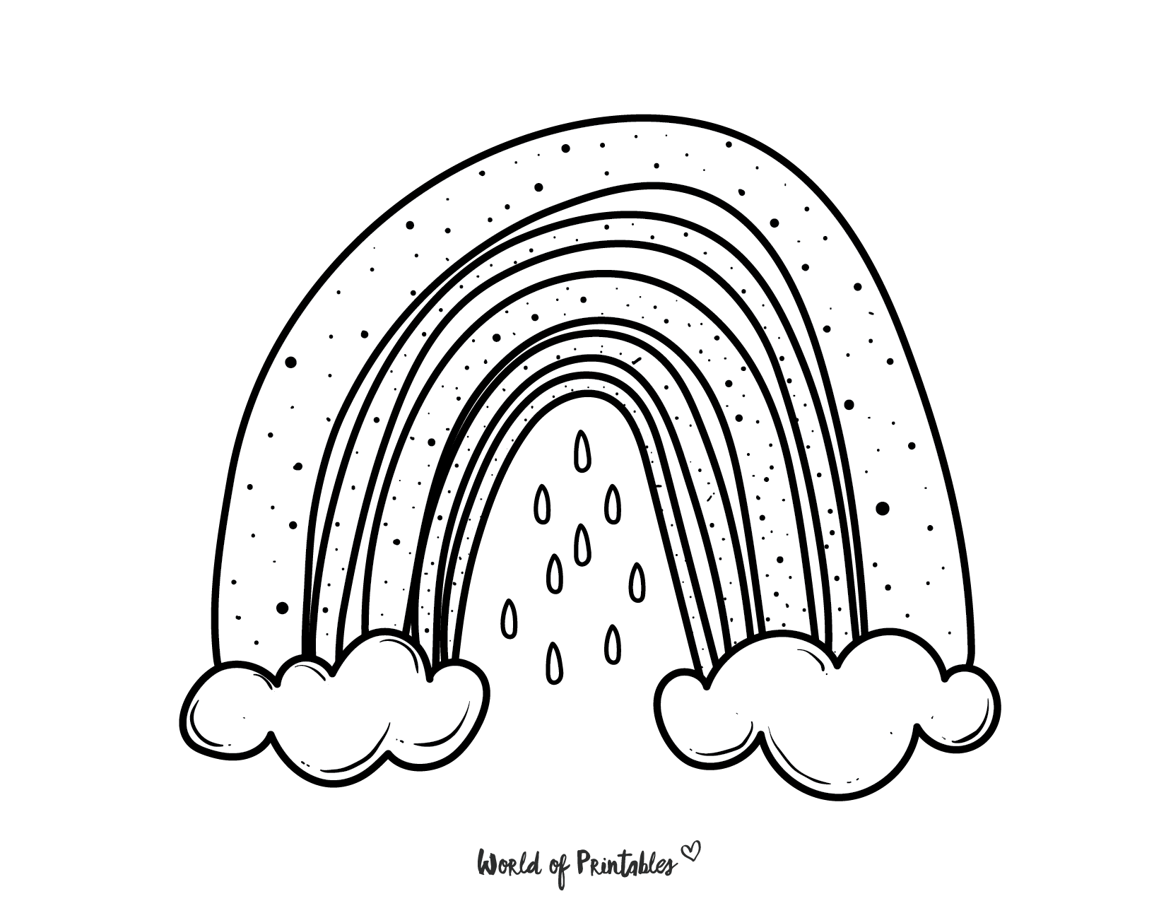 Free rainbow unicorn coloring sheets | learning printable. 50 Best Rainbow Coloring Pages To Brighten Your Day World Of Printables