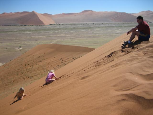 In physical geography, a dune is a hill of sand built by eolian processes. World Smart Kids: Namibia