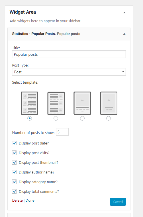 · download the plugin and extract its contents. Widgets - WP-Statistics - WordPress Statistics