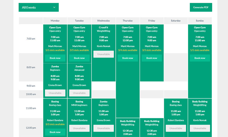 A flat responsive timetable plugin with a live editor, custom fields & event filters, event popups, and support for recurring . WordPress Schedule Plugins That Will Get the Job Done