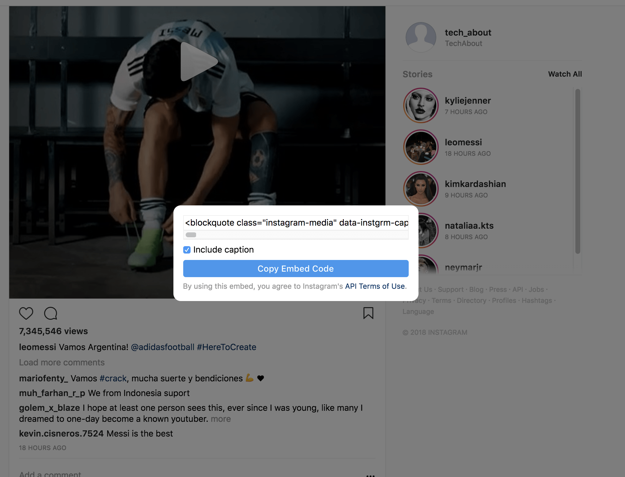Simply copy the embed code into a page or use . How to Embed Instagram Video in WordPress - WPFeed