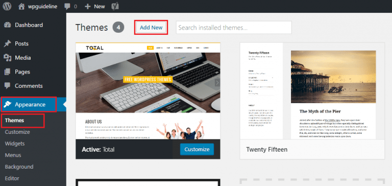 So, below are the steps you need to install from the admin dashboard. How to Install WordPress Theme (Step by Step) - WPGuideline