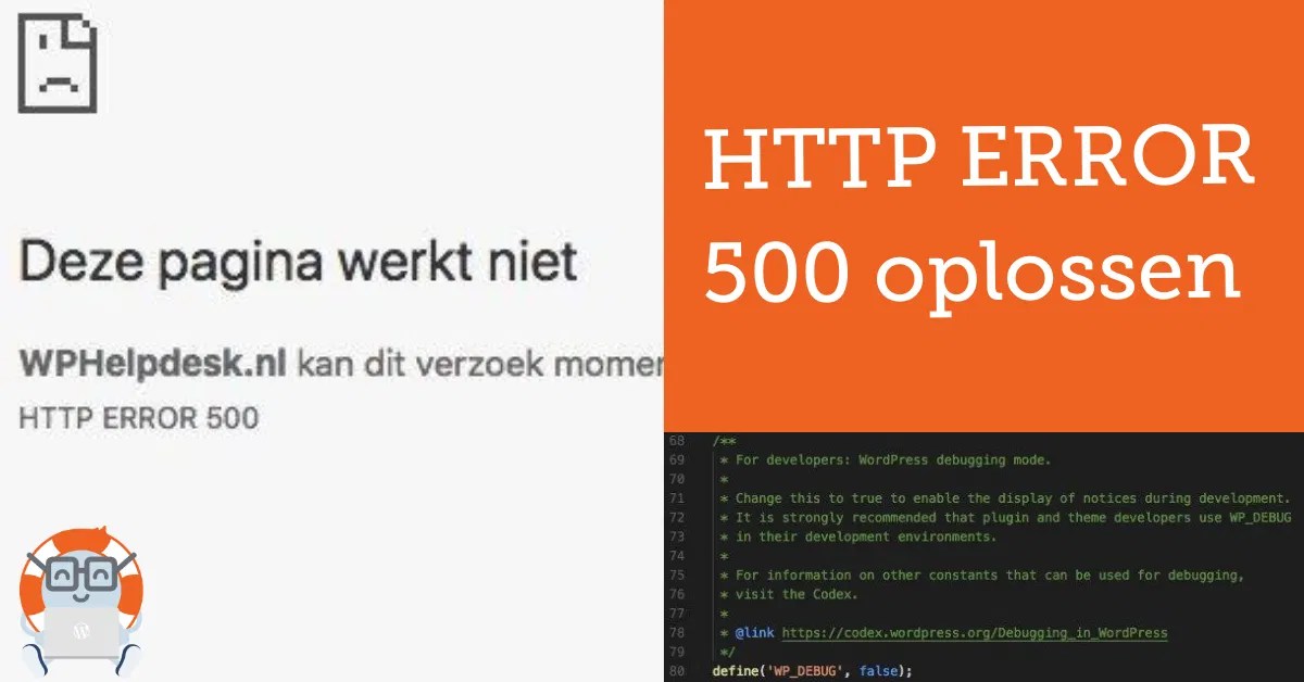 · clear your browser cache. WordPress HTTP 500 ERROR of wit scherm? Zo los je het op!