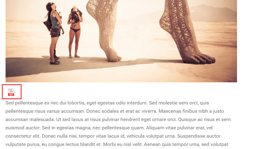 Click on the pdf in the media library. Export Wordpress Post/Page To PDF - WPMK PDF Generator | WP Missing