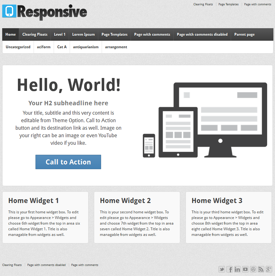 The best free wordpress themes for building a website. Responsive A Simple Free Wordpress Theme With Extras Wpmu Org