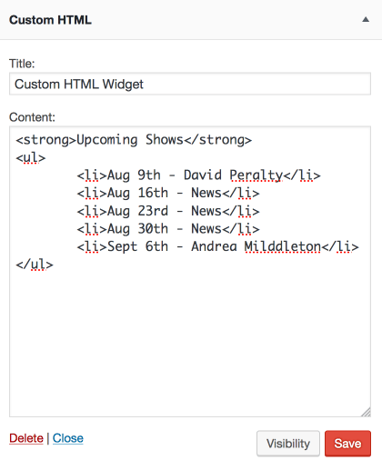 Then update the post and you're good to . Wordpress 4 8 1 Released Adds Custom Html Widget Wp Tavern