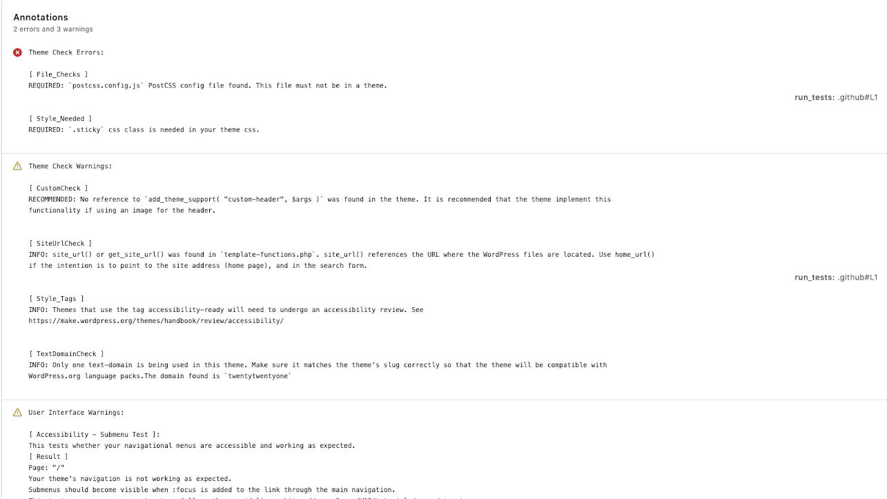 Call for Feedback on Theme Review Action, a New Automated WordPress Theme Testing Project