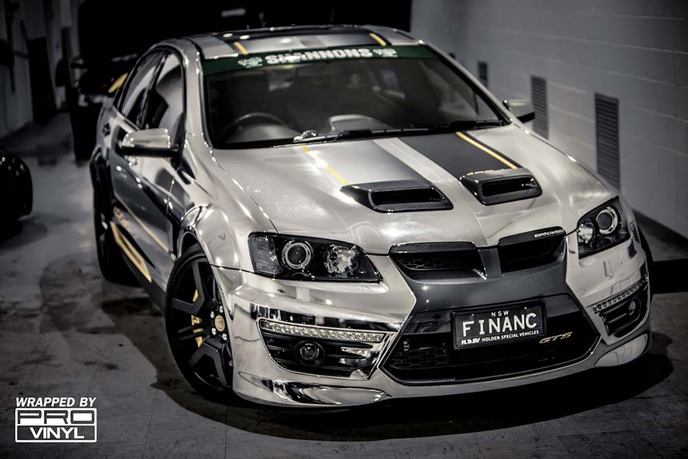 Putting black tape over your car's dash lights to avoid the maintenance warning isn't going to make the issue go away. Chrome Holden HSV Wrap | Wrapfolio