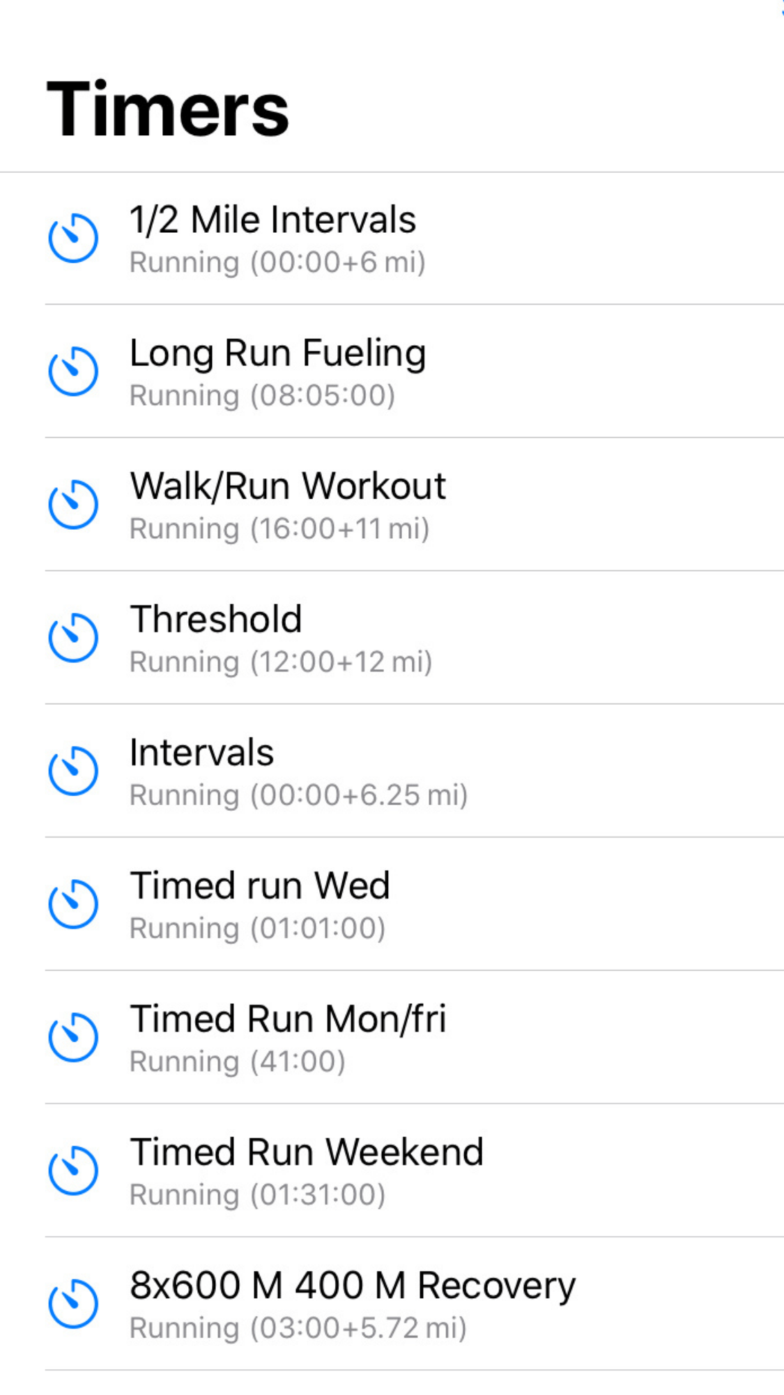 running app intervals
