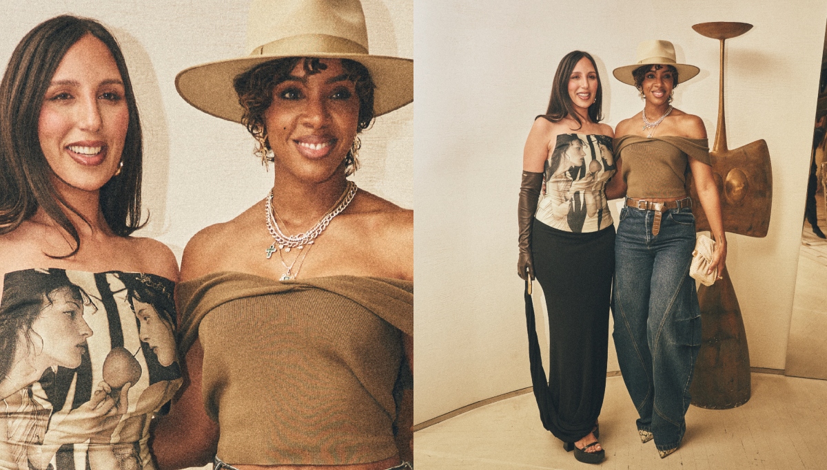 Kelly Rowland Elevates Casual Dressing With Barrel Jeans and Fedora for Cult Gaia’s Spring 2025 Dinner
