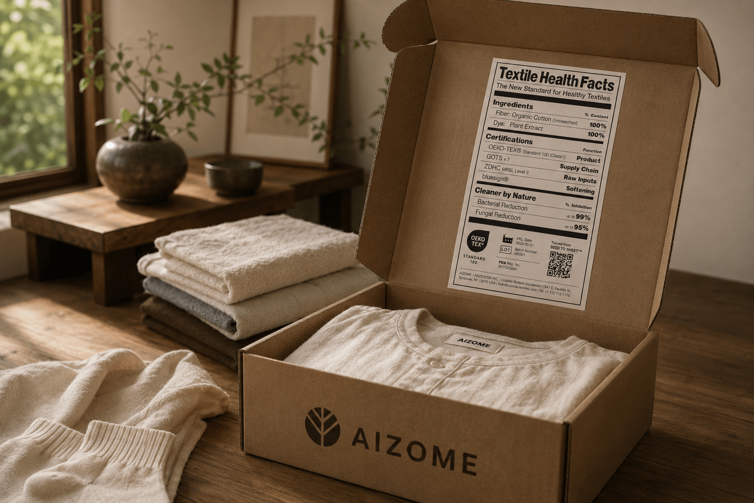 Aizome to Launch Loungewear with Textile Health Facts Label