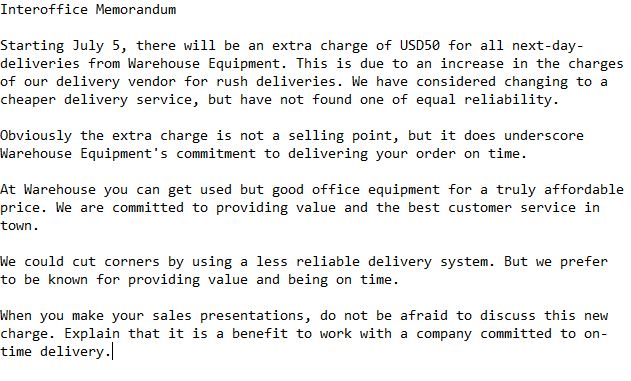 We did not find results for: Announcing A Change In Sales Policy | 101 Business Letter