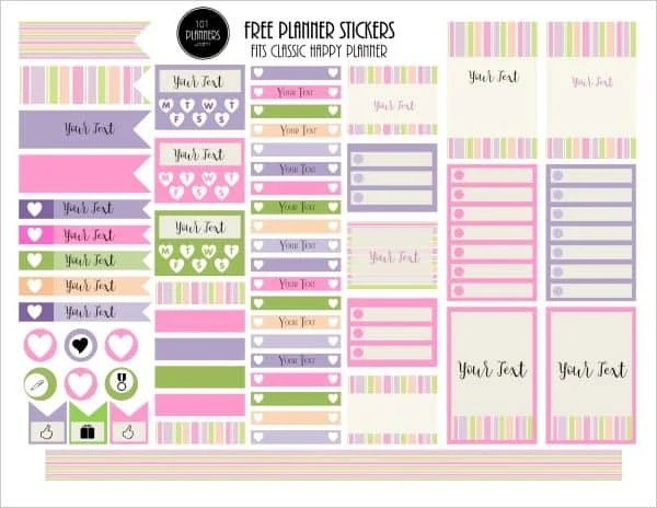 free happy planner printables customize online print at home