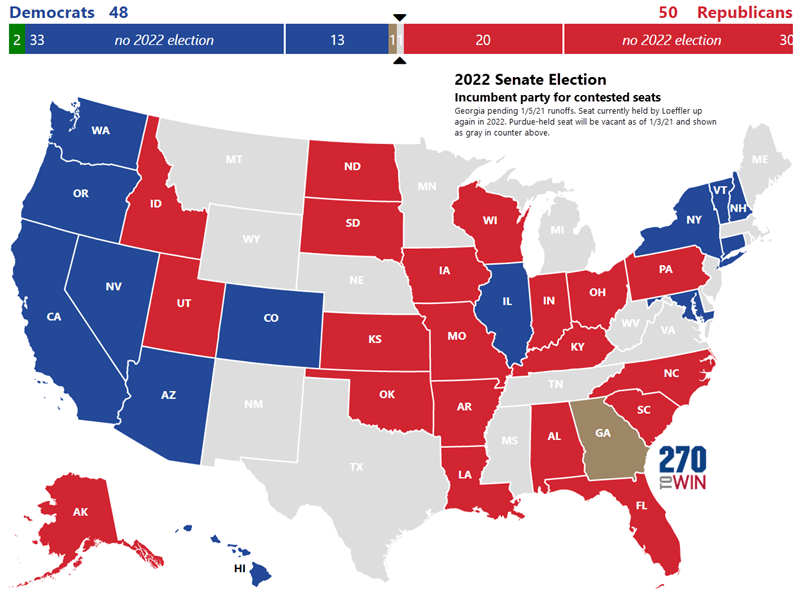 Experts are warning that it may not be clear who's won the 2020 presidential election for some time after voters have finished casting their ballots. 2022 Interactive Senate Map is Live