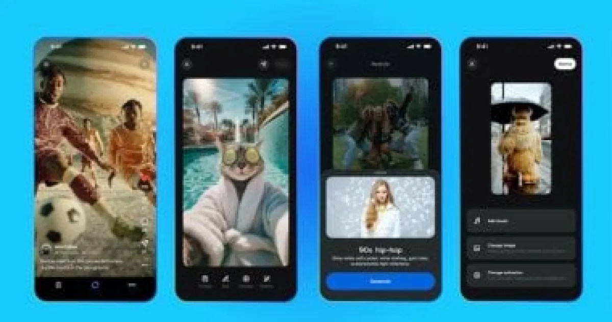 ميتا تفصل Vibes لإنشاء الفيديوهات بالذكاء الاصطناعي إلى تطبيق مستقل