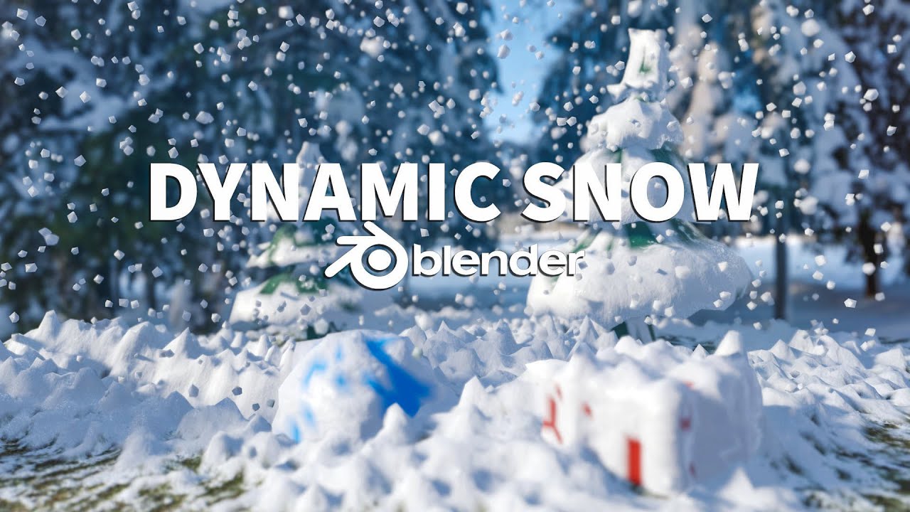 Snow Effects in Blender 2.8 Tutorial 3DArt