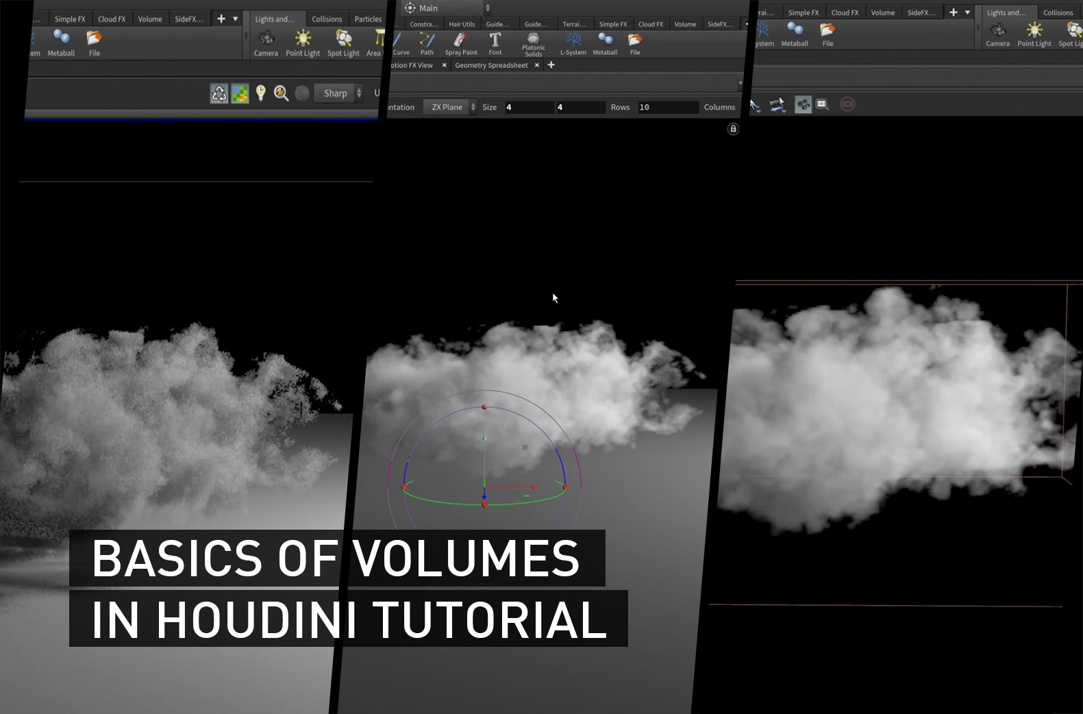 Basics of Volumes in Houdini Clouds with VOPs in Houdini 3DArt